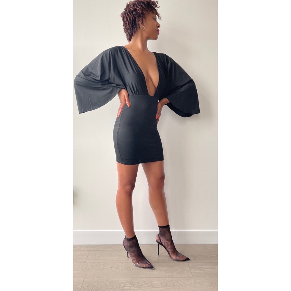 Black BeBe Mini Dress - Picture 3 of 6